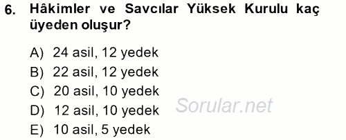 İdari Yargı 2014 - 2015 Ara Sınavı 6.Soru