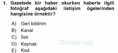Görüşme Teknikleri 2017 - 2018 Ara Sınavı 1.Soru