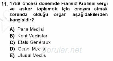 Temel İnsan Hakları Bilgisi 1 2013 - 2014 Ara Sınavı 11.Soru