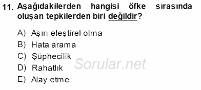 Çağrı Merkezinde Hizmet 2014 - 2015 Dönem Sonu Sınavı 11.Soru