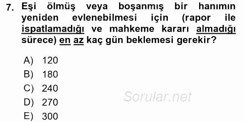 Sosyal Davranış ve Protokol 2017 - 2018 Ara Sınavı 7.Soru