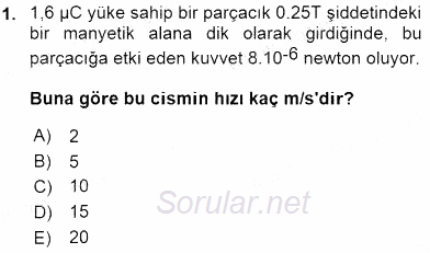 Teknolojinin Bilimsel İlkeleri 2 2015 - 2016 Dönem Sonu Sınavı 1.Soru