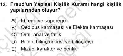 Erken Çocukluk Döneminde Gelişim 1 2015 - 2016 Ara Sınavı 13.Soru