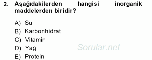 Okulöncesinde Fen Eğitimi 2013 - 2014 Dönem Sonu Sınavı 2.Soru