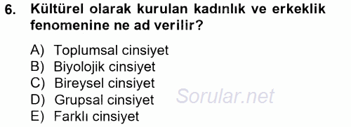 Etkili İletişim Teknikleri 2014 - 2015 Tek Ders Sınavı 6.Soru