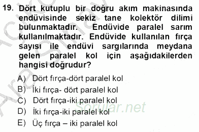 Elektrik Makinaları 2012 - 2013 Ara Sınavı 19.Soru