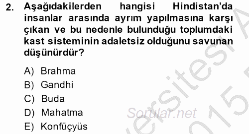 İnsan Hakları Ve Kamu Özgürlükleri 2014 - 2015 Dönem Sonu Sınavı 2.Soru