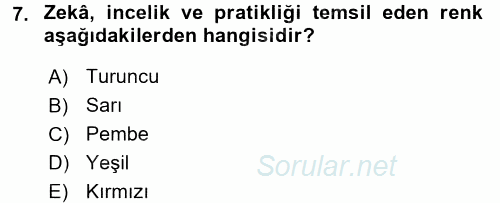 Halkla İlişkiler Ve İletişim 2015 - 2016 Tek Ders Sınavı 7.Soru