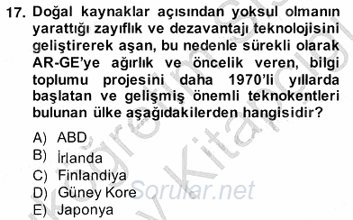 Bilgi Ekonomisi 2012 - 2013 Ara Sınavı 17.Soru Bilgi Ekonomisi 2012 - 2013 Ara Sınavı 17.Soru