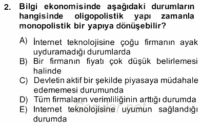 Bilgi Ekonomisi 2012 - 2013 Ara Sınavı 2.Soru Bilgi Ekonomisi 2012 - 2013 Ara Sınavı 2.Soru