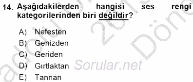 Çağrı Merkezinde Hizmet 2015 - 2016 Dönem Sonu Sınavı 14.Soru