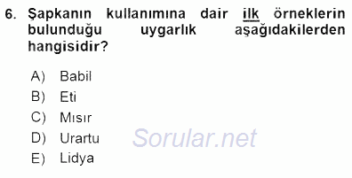 Aile Ekonomisi 2015 - 2016 Dönem Sonu Sınavı 6.Soru