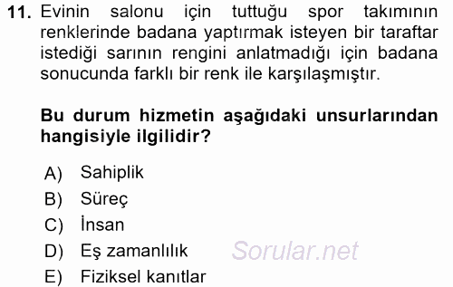 Müşteri İlişkileri Yönetimi 2016 - 2017 Ara Sınavı 11.Soru