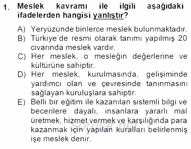 Gayrimenkul Yönetiminde Mesleki Etik 2014 - 2015 Ara Sınavı 1.Soru