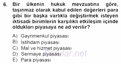 Gayrimenkul Yönetiminde Mesleki Etik 2014 - 2015 Ara Sınavı 6.Soru