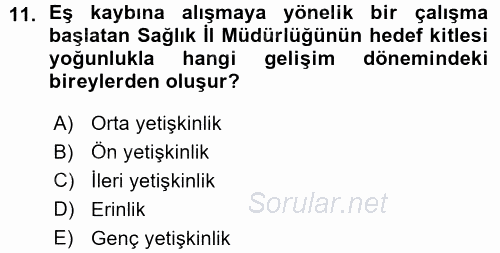 Anne Baba Eğitimi 2015 - 2016 Ara Sınavı 11.Soru