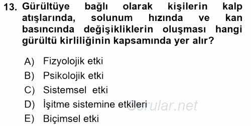 Tüketim Bilinci ve Bilinçli Tüketici 2017 - 2018 Dönem Sonu Sınavı 13.Soru