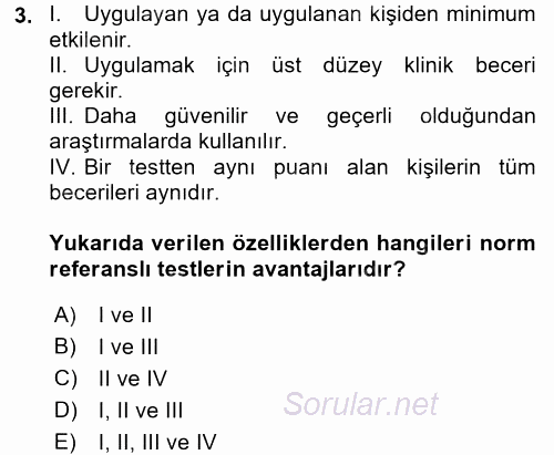 İletişim ve Alternatif İletişim Sistemleri 2017 - 2018 Dönem Sonu Sınavı 3.Soru