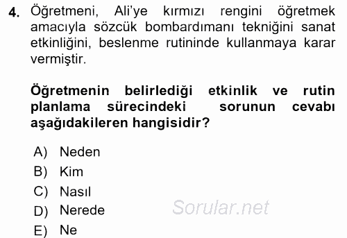 İletişim ve Alternatif İletişim Sistemleri 2017 - 2018 Dönem Sonu Sınavı 4.Soru