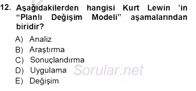 Çağrı Merkezinde Hizmet 2012 - 2013 Ara Sınavı 12.Soru