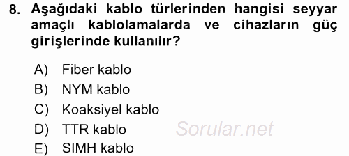 Radyo ve Televizyon Stüdyoları 2016 - 2017 Ara Sınavı 8.Soru
