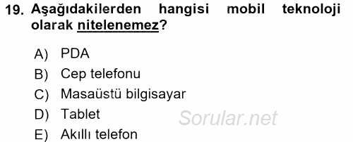 Çocuk, Bilim Ve Teknoloji 2017 - 2018 Dönem Sonu Sınavı 19.Soru