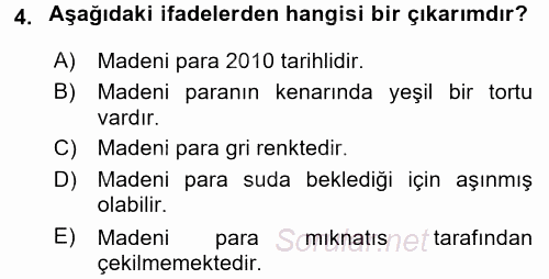 Çocuk, Bilim Ve Teknoloji 2017 - 2018 Dönem Sonu Sınavı 4.Soru
