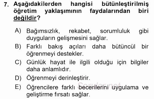 Çocuk, Bilim Ve Teknoloji 2017 - 2018 Dönem Sonu Sınavı 7.Soru