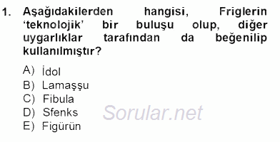 Sanat Tarihi 2013 - 2014 Dönem Sonu Sınavı 1.Soru