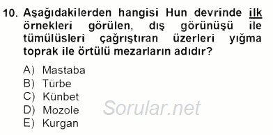 Sanat Tarihi 2013 - 2014 Dönem Sonu Sınavı 10.Soru