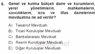 Belge Yönetimi ve Ofis Uygulamaları 2014 - 2015 Dönem Sonu Sınavı 6.Soru