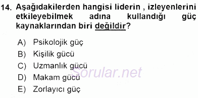 Stratejik İletişim 2015 - 2016 Ara Sınavı 14.Soru