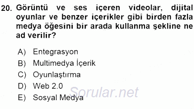 Stratejik İletişim 2015 - 2016 Ara Sınavı 20.Soru