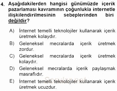 Stratejik İletişim 2015 - 2016 Ara Sınavı 4.Soru