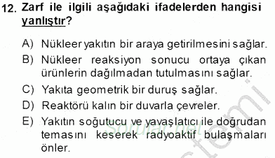 Elektrik Enerjisi Üretimi 2014 - 2015 Ara Sınavı 12.Soru