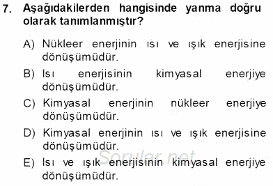 Elektrik Enerjisi Üretimi 2014 - 2015 Ara Sınavı 7.Soru