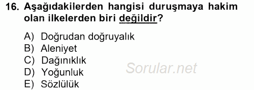 Ceza Muhakemesi Hukuku 2013 - 2014 Tek Ders Sınavı 16.Soru