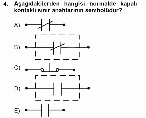 Elektromekanik Kumanda Sistemleri 2014 - 2015 Tek Ders Sınavı 4.Soru