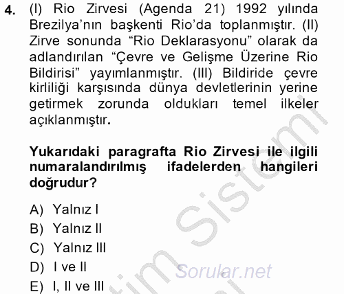 Arkeolojik Alan Yönetimi 2014 - 2015 Ara Sınavı 4.Soru