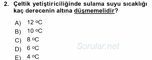 Tarla Bitkileri 1 2016 - 2017 3 Ders Sınavı 2.Soru