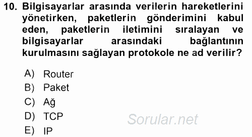 Elektronik Ticaret 2015 - 2016 Ara Sınavı 10.Soru