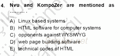 İleri Okuma Ve Yazma Becerileri 1 2014 - 2015 Ara Sınavı 4.Soru