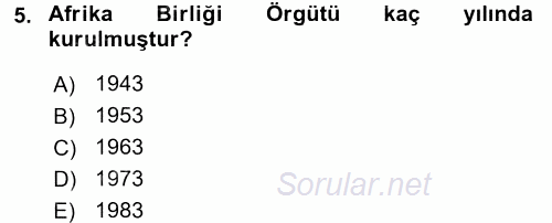 Temel İnsan Hakları Bilgisi 2 2015 - 2016 Ara Sınavı 5.Soru