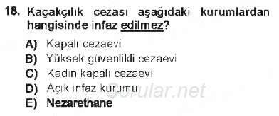 Vergi Ceza Hukuku 2012 - 2013 Tek Ders Sınavı 18.Soru