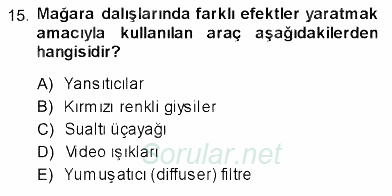 Fotoğrafın Kullanım Alanları 2013 - 2014 Ara Sınavı 15.Soru