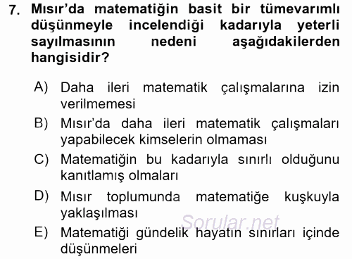 Mantığın Gelişimi 2015 - 2016 Ara Sınavı 7.Soru