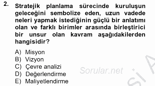 Kamu Mali Yönetimi 2012 - 2013 Dönem Sonu Sınavı 2.Soru