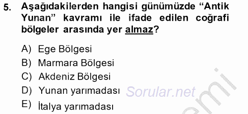 Siyasi Düşünceler Tarihi 2014 - 2015 Ara Sınavı 5.Soru