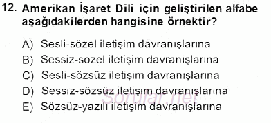 İletişim Bilgisi 2014 - 2015 Ara Sınavı 12.Soru