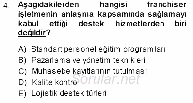 Uluslararası İşletmecilik 2013 - 2014 Dönem Sonu Sınavı 4.Soru